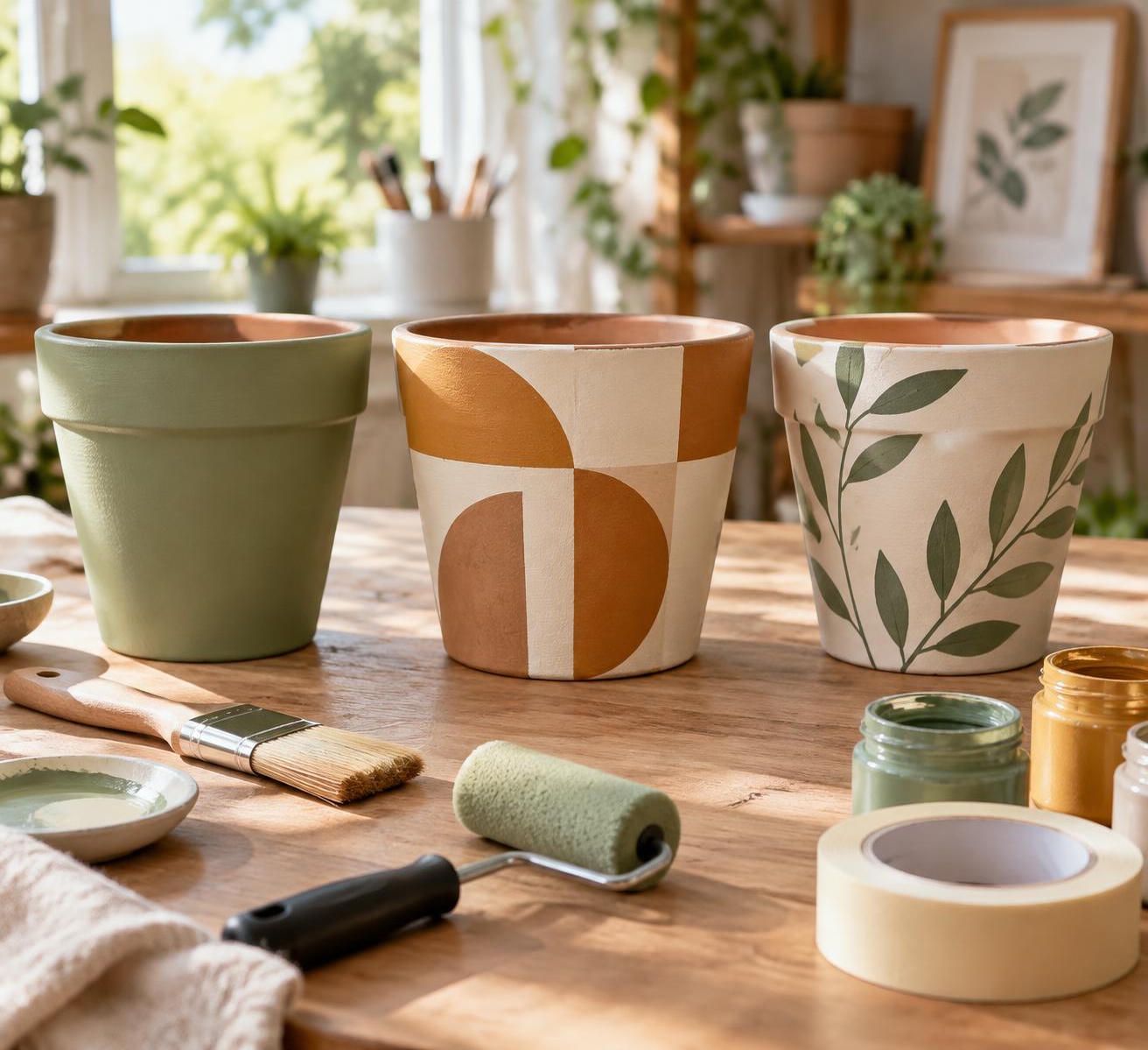 d&eacute;couvrez comment personnaliser vos pots en terre cuite avec une peinture r&eacute;sistante aux manipulations, pour une d&eacute;coration durable et pleine de couleur.