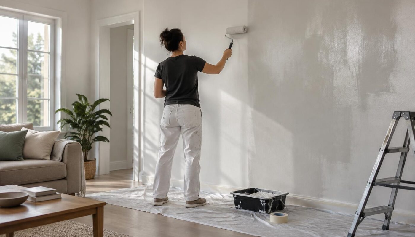 découvrez comment repeindre un mur de salon marqué par des traces brillantes après le nettoyage : préparation, choix de la peinture et étapes pour un résultat uniforme.